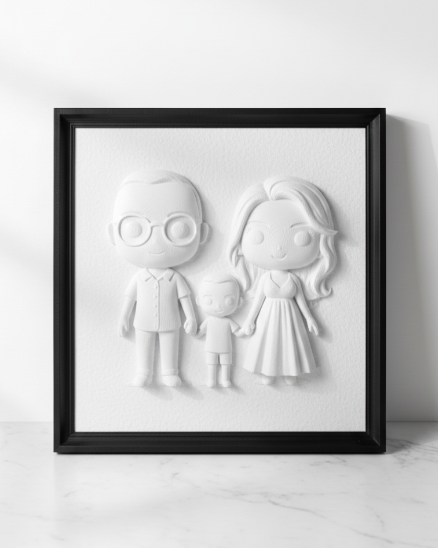 Il Nostro Ricordo – Quadro Scultoreo Personalizzato 💖