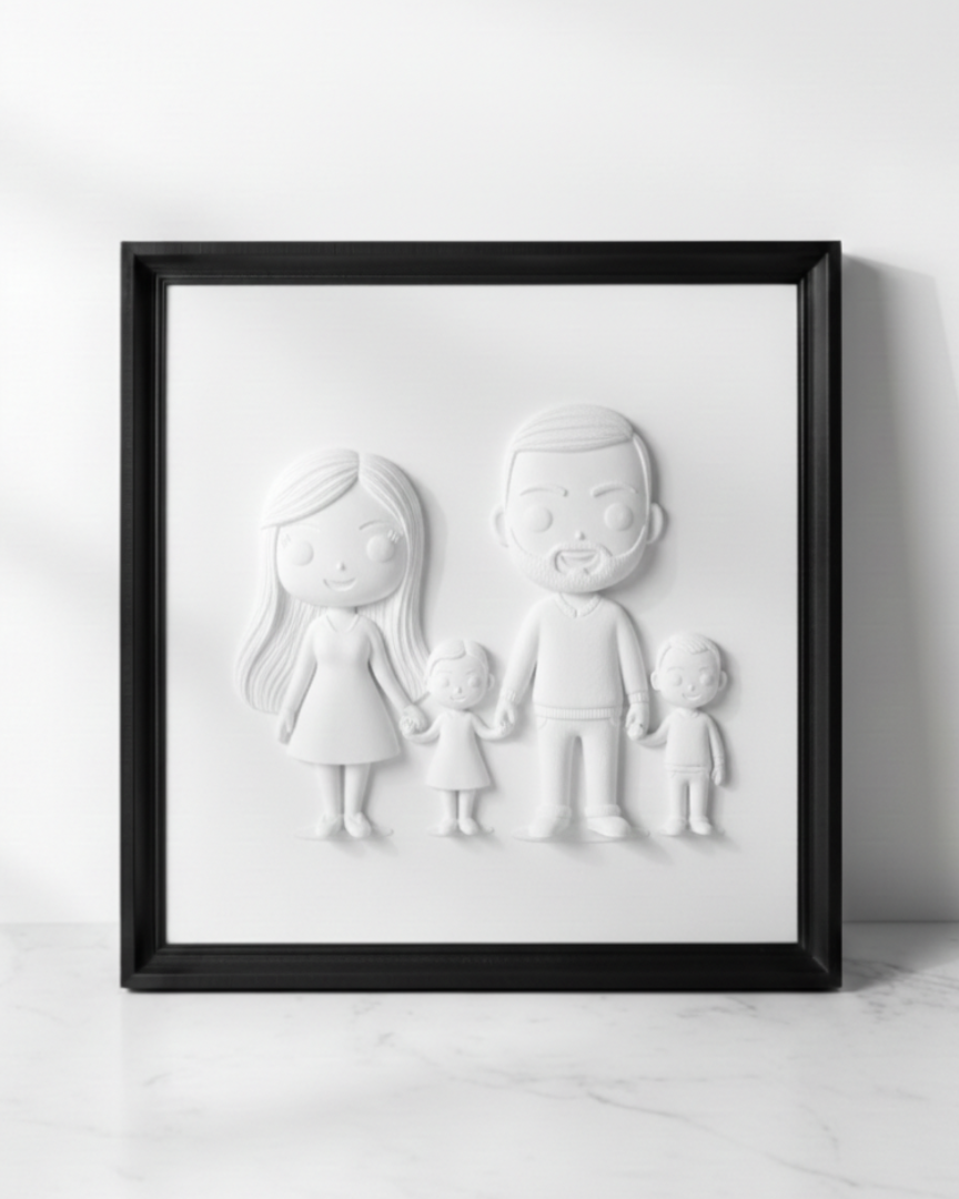 Il Nostro Ricordo – Quadro Scultoreo Personalizzato 💖