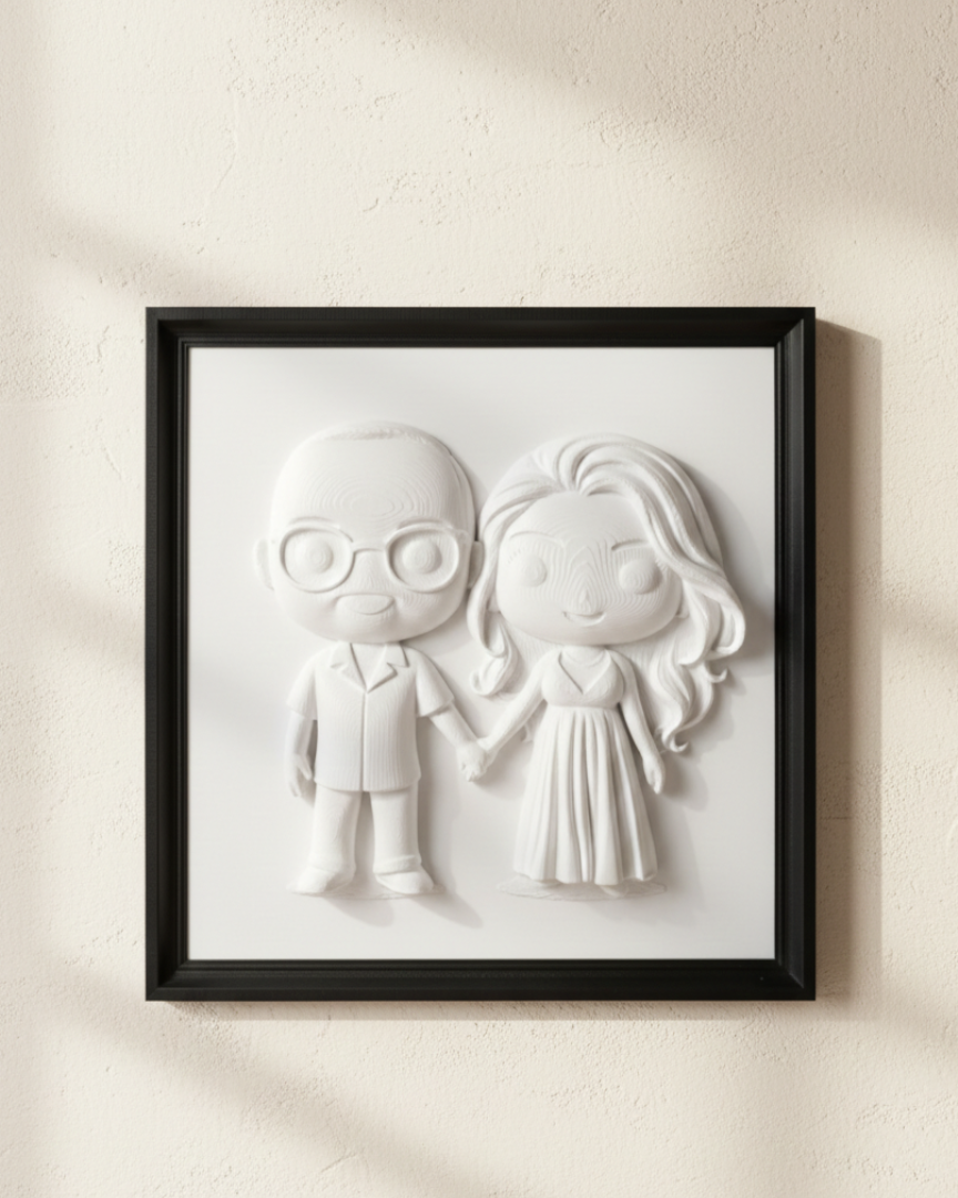 Il Nostro Ricordo – Quadro Scultoreo Personalizzato 💖