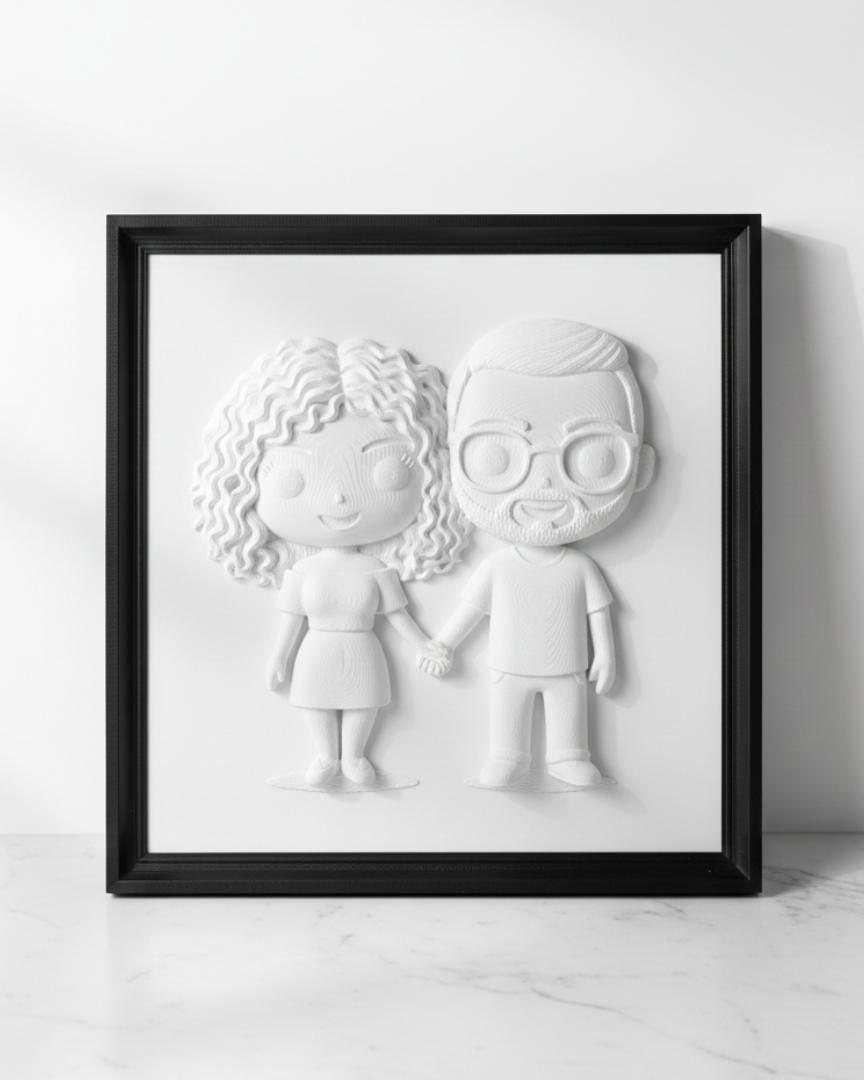 Il Nostro Ricordo – Quadro Scultoreo Personalizzato 💖