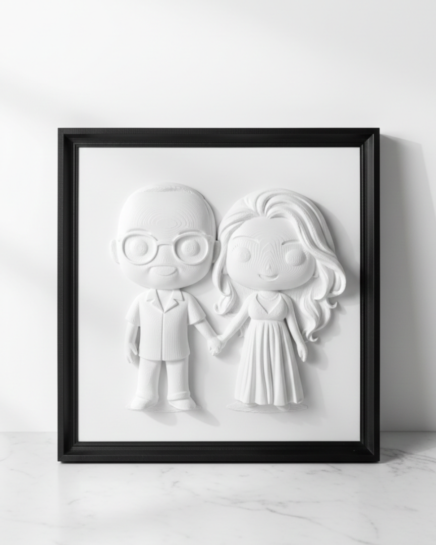 Il Nostro Ricordo – Quadro Scultoreo Personalizzato 💖