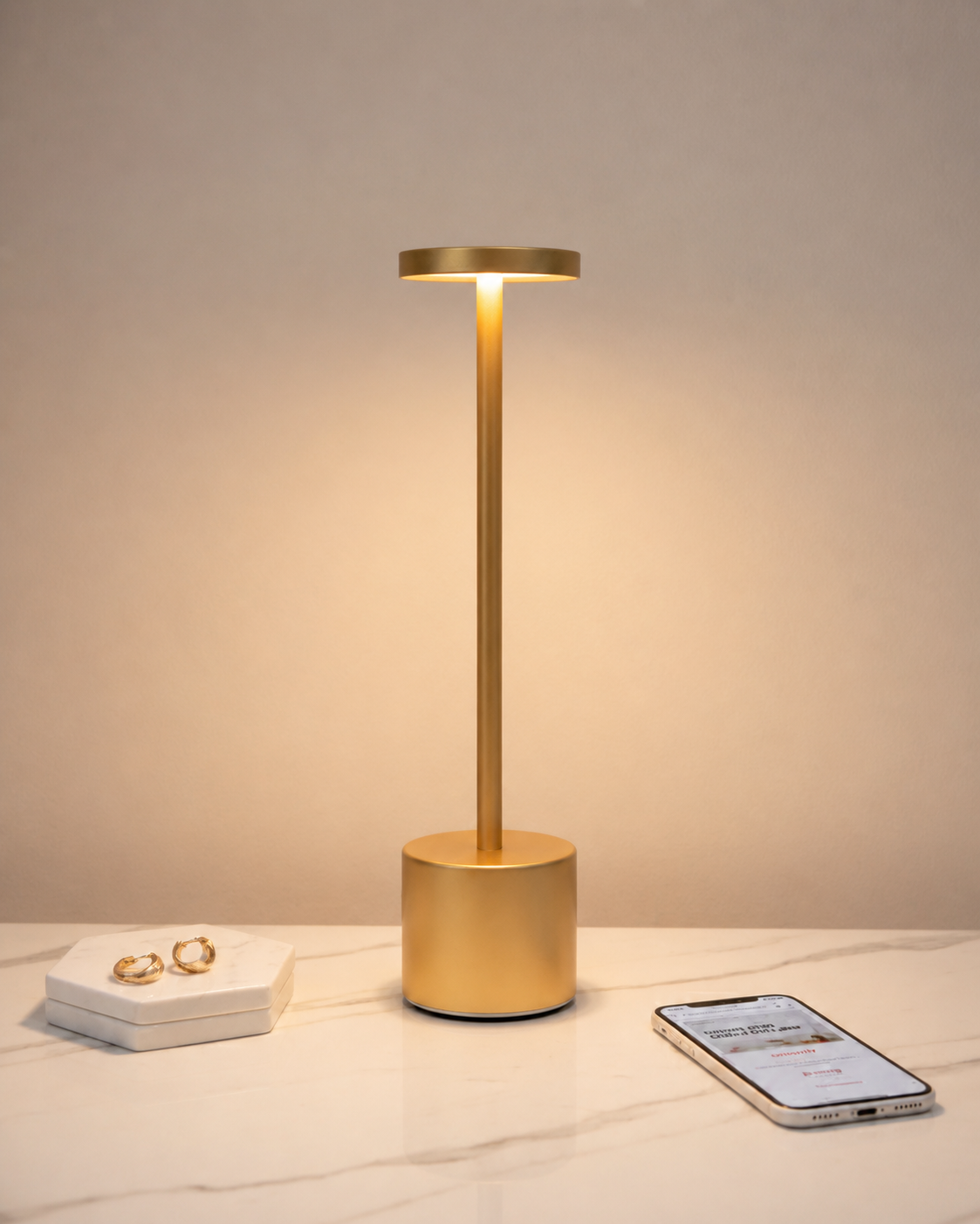 LuceOra – Lampada da Tavolo LED Ricaricabile