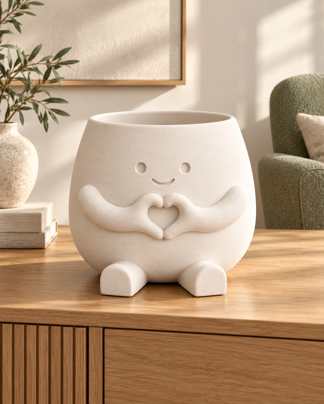 Amico - vaso con mani a cuore - lifestyle - immagine illustrativa