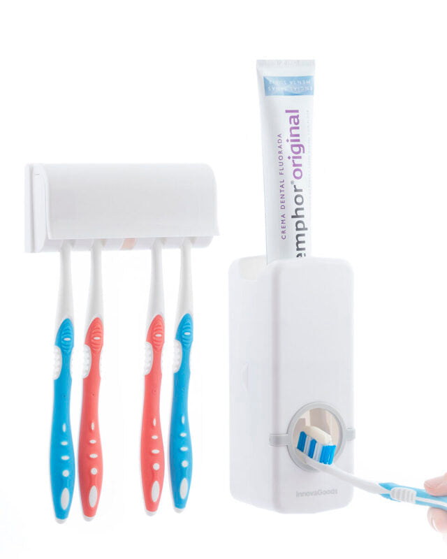 Dentify – Dispenser di Dentifricio con Portaspazzolino