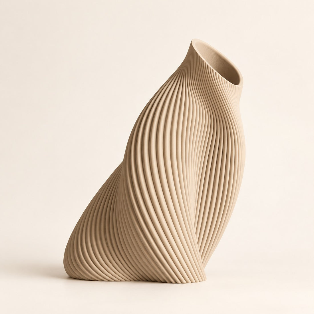 FLUVA beige sabbia, altezza prevista 25 cm, fondo neutro - visualizzazione illustrativa