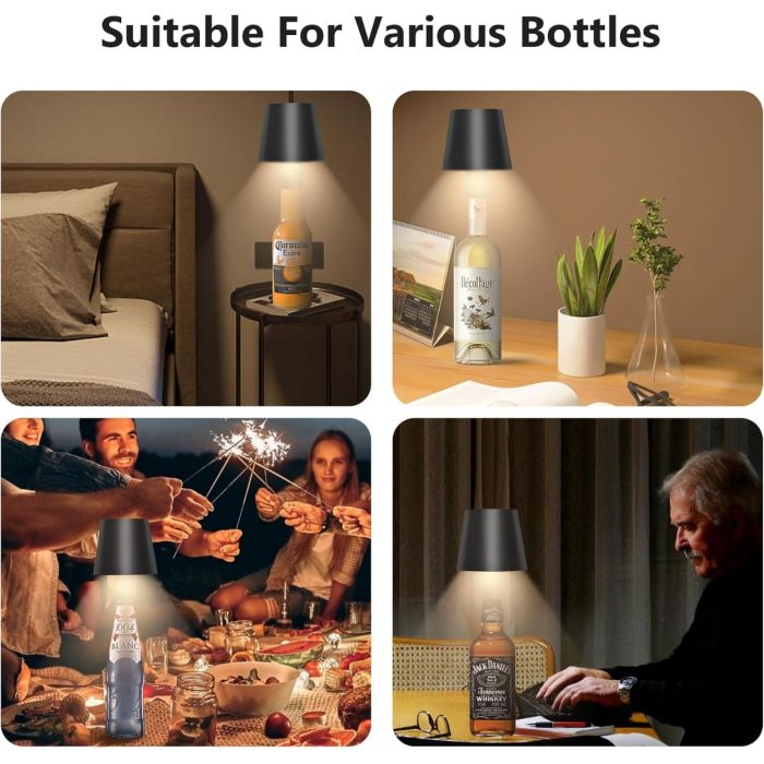 Lunaria – Lampada da Tavolo per Bottiglie